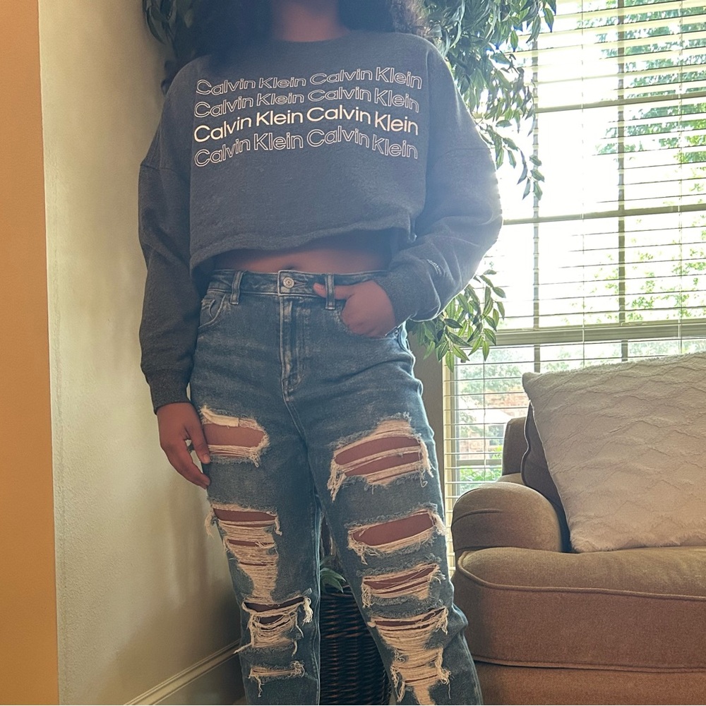 Calvin Klein Performance Long Sleeve Cropped Shirt